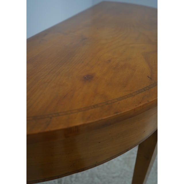 1960s English Satinwood Adams Style 1 Drawer Console Table For Sale - Image 13 of 16