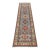 Kazak Runner 2’9” X 9’3” Blue Wool Tribal Hand-Knotted Oriental Rug For Sale