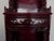 Chinese 1990s Ornate Chinese Carved Burgundy Lacquer Display Cabinet For Sale - Image 3 of 6