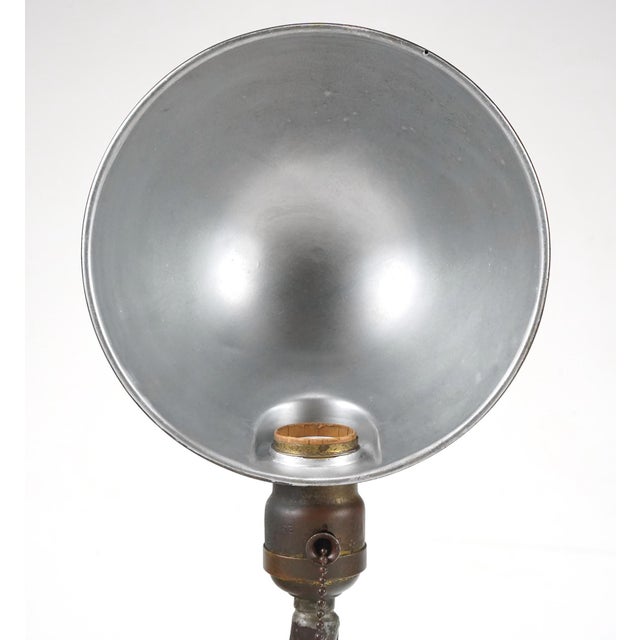 Art Deco Early 20th Century Art Deco Industrial Gooseneck Office Desk Lamp For Sale - Image 3 of 8
