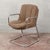 Mid-Century Modern Vintage Lounge Chair in Padded Fabric, 1970s For Sale - Image 3 of 9