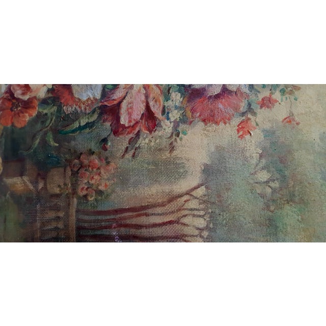 Vittorio Landi, Still Life of Flowers, Neapolitan School, Oil on Canvas, Framed For Sale - Image 6 of 8