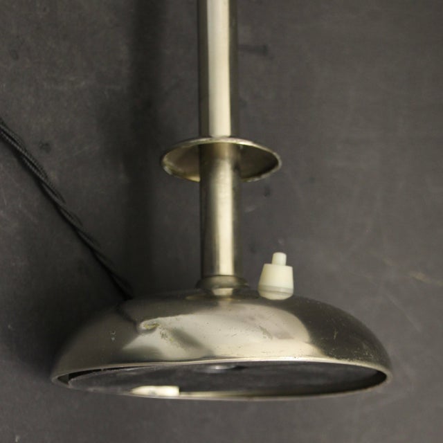 Silver Art Deco German Table Lamp, 1930s For Sale - Image 8 of 11