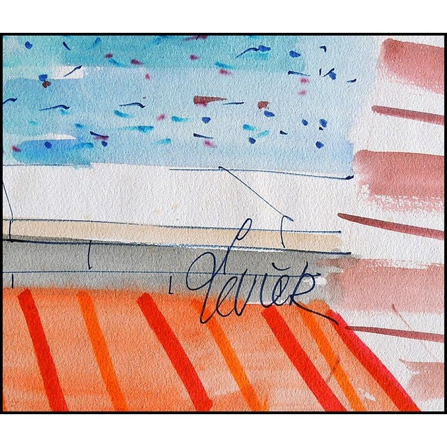 Mid-Century Modern Mid 20th Century Fleurs au bord de la Mar, Charles Levier For Sale - Image 3 of 4