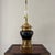 Metal Vintage Chapman Bronze and Black Enamel Porcelain Table Lamp For Sale - Image 7 of 12