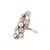 Modern Antique Platinum 14k Pearl 1.55ctw Old Euro Diamonds Belle ÉPoque Cocktail Ring, Size 6.25 For Sale - Image 3 of 8