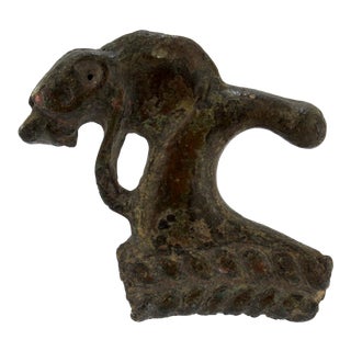 Ancient Roman Bronze Handle or Artifact For Sale