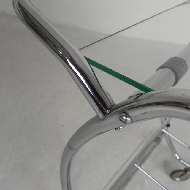 Art Deco Chrome Serving Cart, 1950s For Sale - Image 10 of 18