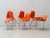 Orange Stacking Chairs Europa by Helmut Starke for Embru, 1970s For Sale - Image 4 of 15