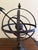 Vintage French Country Iron Garden Armillary Sundial- Outdoor Estate Decor For Sale In South Bend - Image 6 of 10