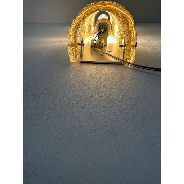 Venetian Gold Graniglia Murano Glass Wall Sconce by Simoeng, Set of 2 For Sale - Image 9 of 14