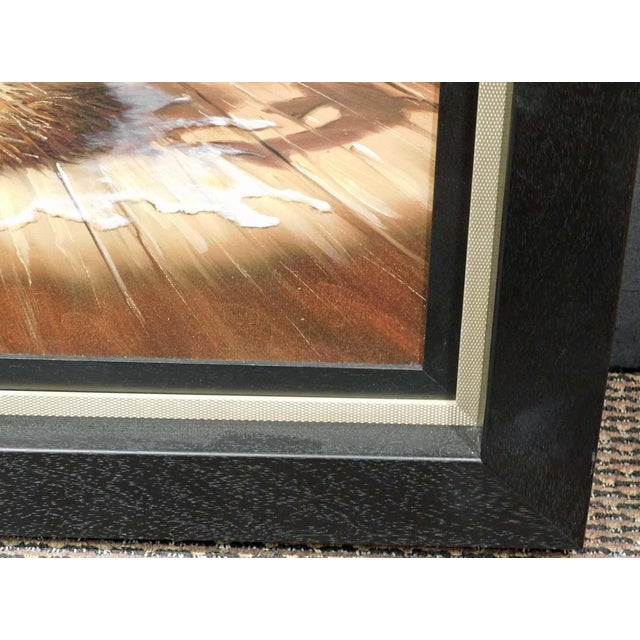 Brown Glen Tarnowski Flood of Inspiration Oil Painting Hand Signed Koi For Sale - Image 8 of 9