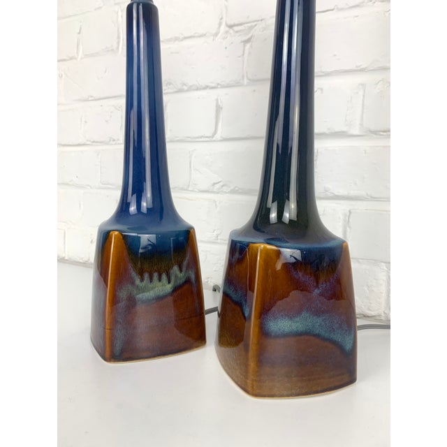 Ceramic Table Lamps from Søholm Stentoj, Denmark, 1960s, Set of 2 For Sale - Image 9 of 15