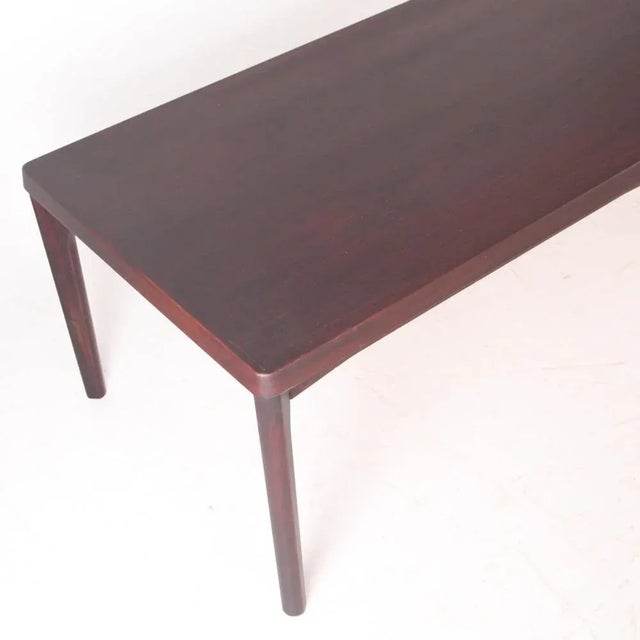 Large Vintage Coffee Table in Rosewood, 1970s For Sale - Image 3 of 10