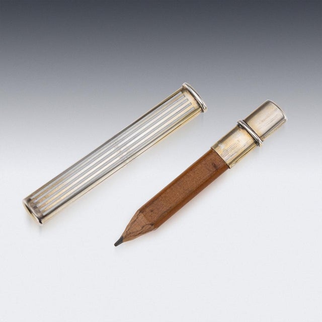 20th Century English Silver & Enamel Desk Accessory Set, 1912 , Set of 3 For Sale - Image 14 of 18