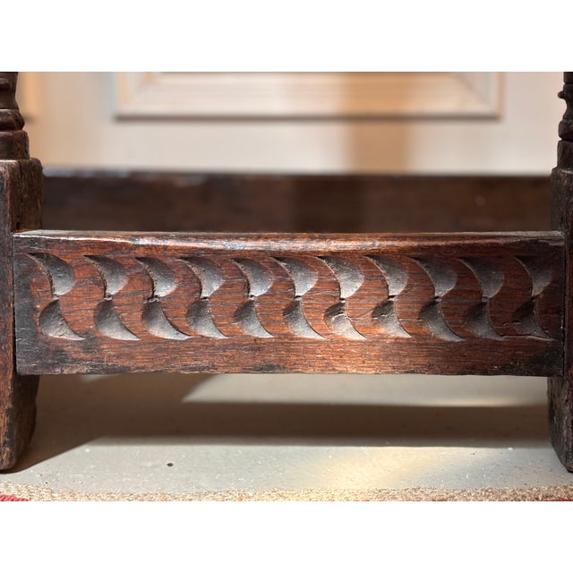 Jacobean Antique Jacobean James I Joined Oak Console Table With Drawer For Sale - Image 3 of 12