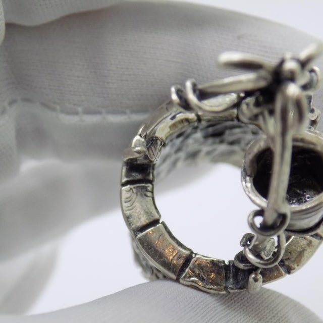 Vintage Italian Handmade Genuine Silver 800 Water Well Dollhouse Miniature Figurine For Sale - Image 6 of 8