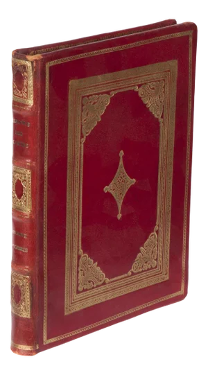 17th Century Illustrated Leather Book, Renatus Descartes De Homine Figuris