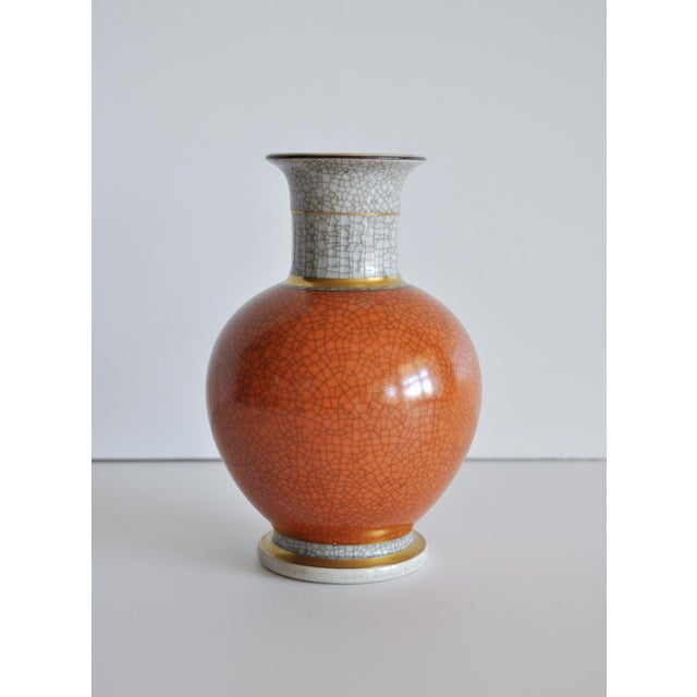 Crackle Glaze Porcelain Vase from Royal Copenhagen, Denmark, 1950s For Sale - Image 12 of 12
