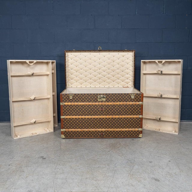 Vintage Malle Haute in Monogram Canvas from Louis Vuitton, 1920 For Sale - Image 10 of 18