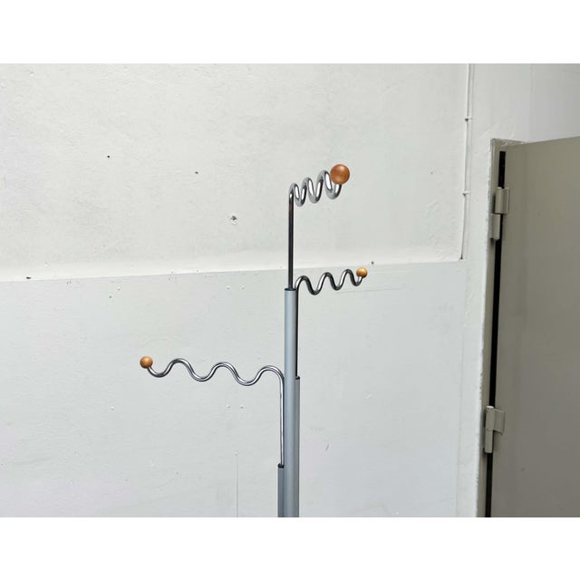 Postmodern German Gray Metal Coat Rack by Markus Börgens for D-Tec, 1980s For Sale - Image 6 of 18