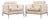 Florence Knoll Mid Century Relaxed Cube Club Lounge Chairs - Pair For Sale