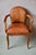 Art Deco Bridge Chair in Beech and Cognac Leather, 1920s For Sale - Image 6 of 14