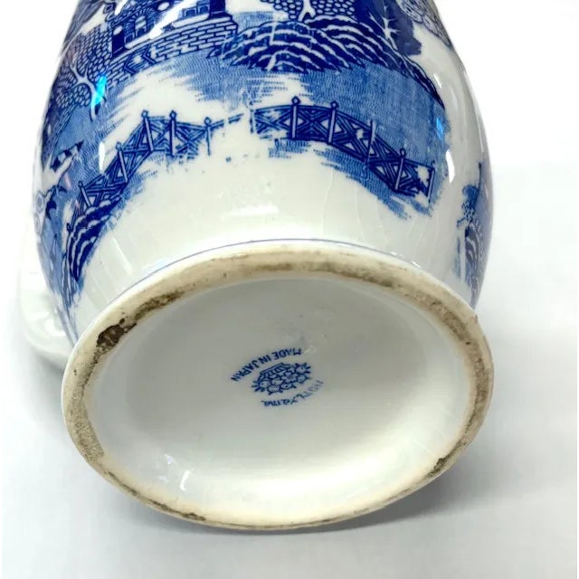 Vintage Moriyama Japanese Blue Will Pitcher, Signed For Sale In New York - Image 6 of 6