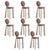 Mauve Mary II Bar Chairs with Upholstered Legs by Ottiu, Set of 8 For Sale - Image 8 of 8
