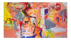 Contemporary Abstract Acrylic on Canvas Paiting "We'll Remember Baton Rouge" by Macha Poynder