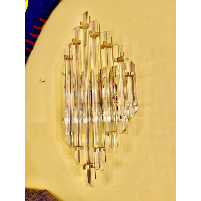 Brown Murano Glass Wall Light from Venini, Italy, 1980s For Sale - Image 8 of 9