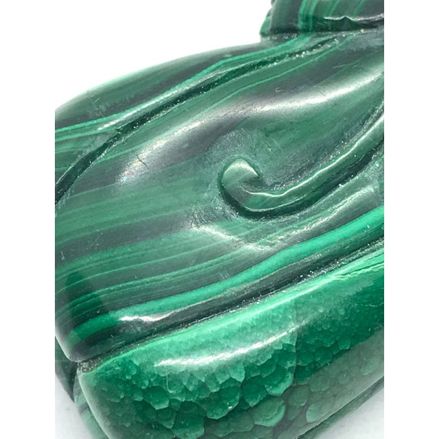 Vintage Malachite Gourd Shape Snuff Bottle For Sale - Image 10 of 12