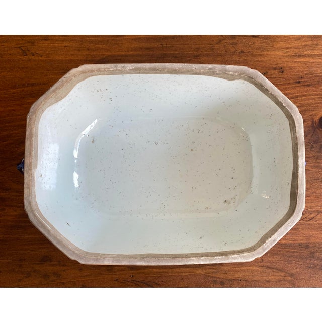 Large, Chinese Export, Blue & White Porcelain Tureen with lid.All original, no repairs.Late 18th to early 19th...