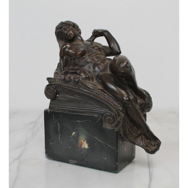 Figurative Vintage Female Figure Bookend Sculpture For Sale - Image 3 of 12