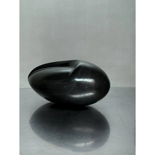 Mid-Century Modern Architectural Sculpture in Black Marble, 1960s For Sale - Image 6 of 6
