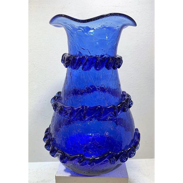 Majorcan Blown Glass Vase from Gordiola, 1970s, in Flawless conditions. Designed 1970 to 1979 This piece is attributed to...