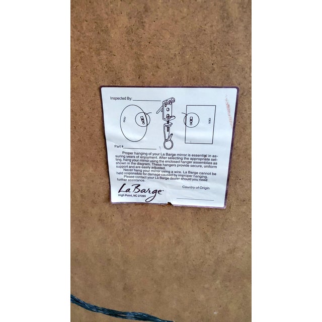 Neoclassical Silver & Gold Leaf Trumeau Wall Mirror by La Barge, Italy 1960s For Sale - Image 14 of 14