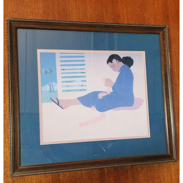1980s "Women of Hawaii" Serigraph Art Prints by Pegge Hopper - Set of 4 For Sale In Los Angeles - Image 6 of 11