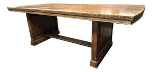 Romweber Viking Oak Board Room Table - Vintage 1940s