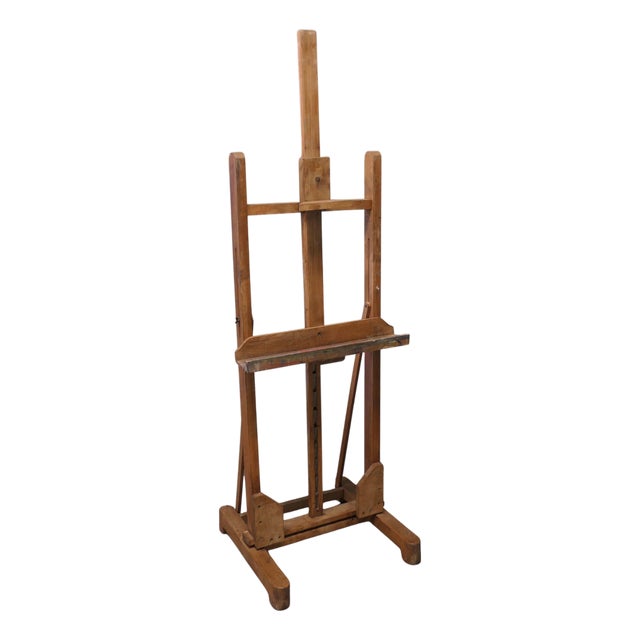 Paint Spattered Adjustable Easel, 1920 For Sale