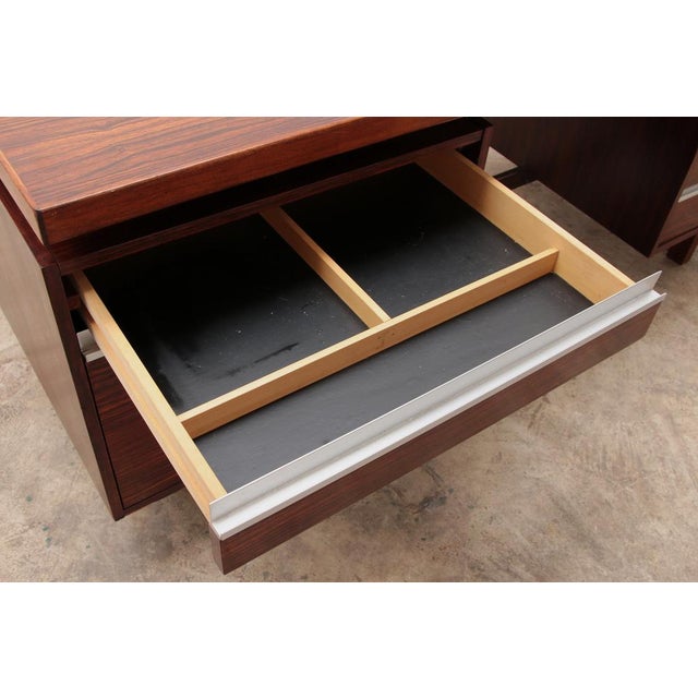 Brown J1 Desk by Kho Liang Le for Fristho Management, 1956 For Sale - Image 8 of 18