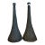 Vintage Textured Resin Table Lamps - Pair For Sale