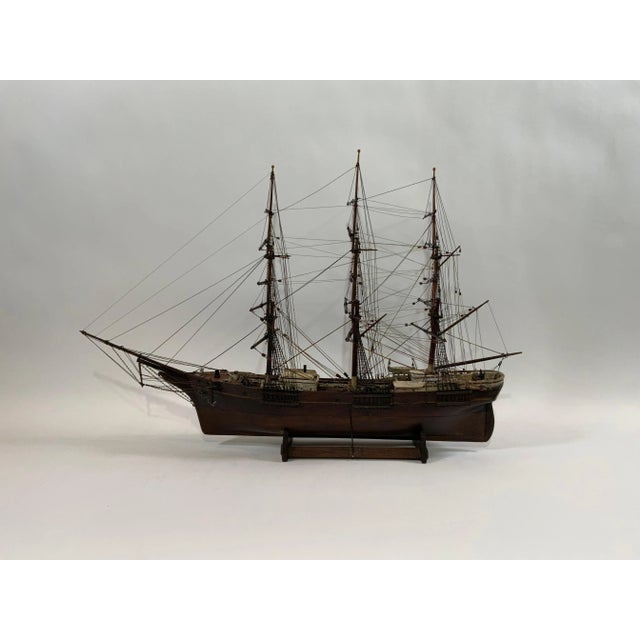 Nineteenth Century Ship Model in Original Paint For Sale - Image 4 of 12