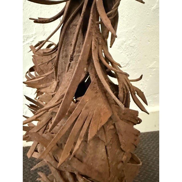 Abstract Expressionist Welded Steel Rooster Sculpture For Sale - Image 4 of 8