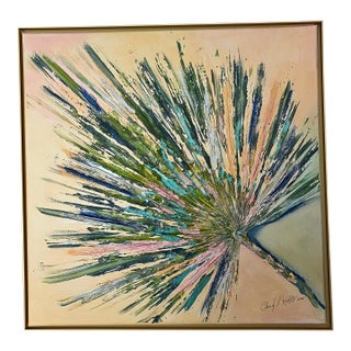 Palm Frond in Palm Beach, Canvas Art - Designed by Cheryl P. Kohloff For Sale