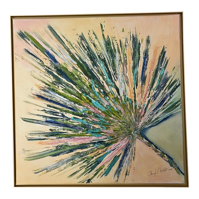 Palm Frond in Palm Beach, Canvas Art - Designed by Cheryl P. Kohloff For Sale