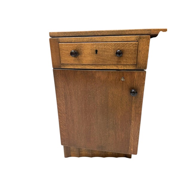 Art Deco Amsterdam School Desk by Hildo Krop for the Brothers Monsieur Steenwijk, 1920s For Sale - Image 9 of 17