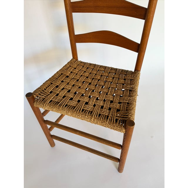 1950s Mid Century Modern Ladder Back Chair For Sale - Image 4 of 5