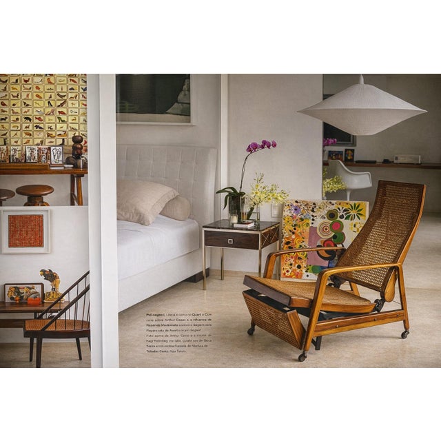 Reclining Sun Chaise Lounge in Hardwood and Ultrasuede by Walter Gerdau, Brazil, 1940s - Lot 82A For Sale - Image 15 of 15