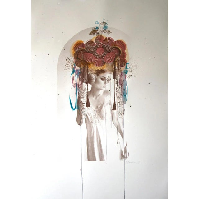 Charcoal Rosie Emerson, Venus, Hand-Painted Silk Screen, Sexy Portrait Photography, 2017 For Sale - Image 8 of 8